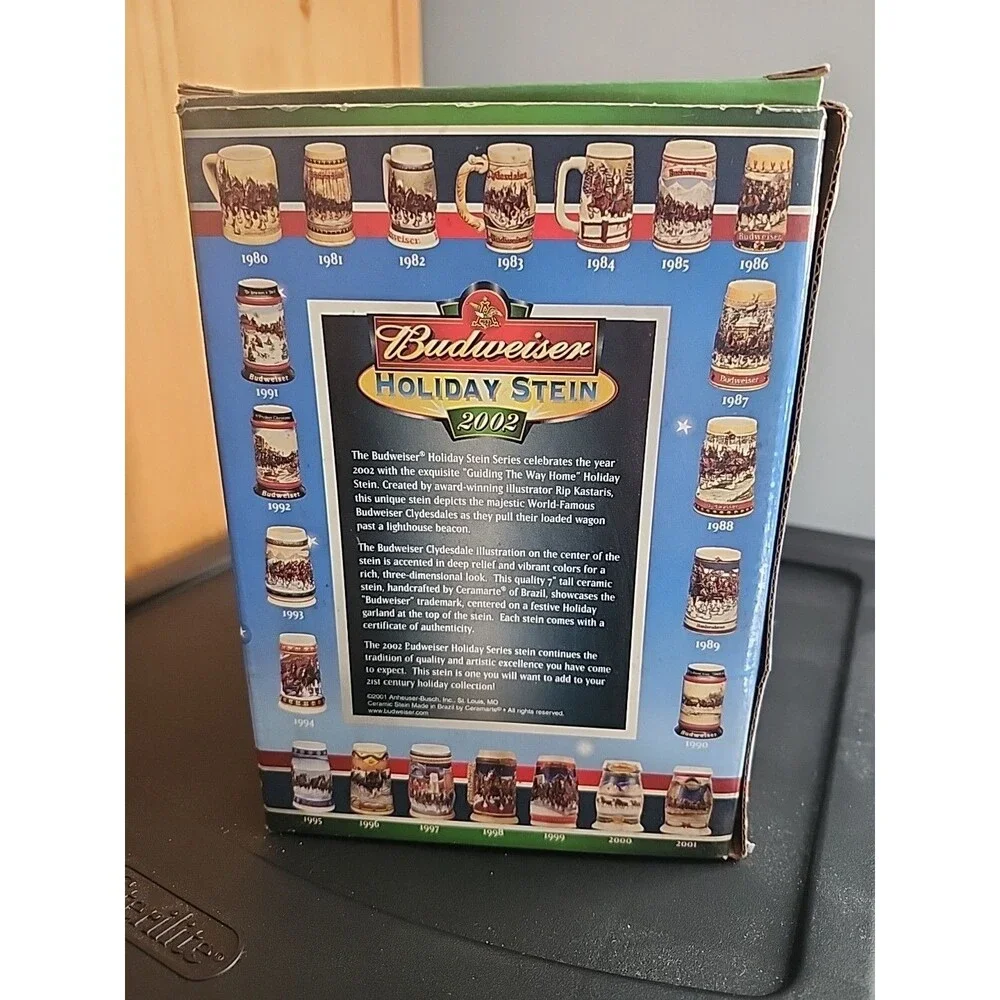 Budweiser 2002 Holiday Stein 